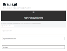 Tablet Screenshot of krasna.pl